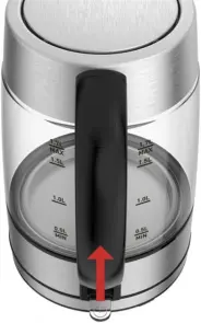 Електрочайник Tefal Glass Kettle 1.7л, скло, з підсвіткою, сріблясто-чорний №10