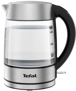 Електрочайник Tefal Glass Kettle 1.7л, скло, з підсвіткою, сріблясто-чорний №11