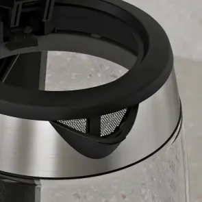 Електрочайник Electrolux 1.7л, Strix, скло, сріблясто-чорний №4