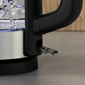 Електрочайник Electrolux 1.7л, Strix, скло, сріблясто-чорний №6