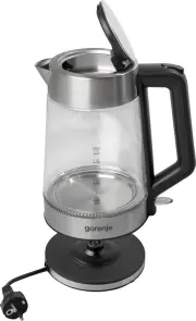 Електрочайник Gorenje 1.7л, 2,200 Вт, strix контроль, скло, нерж №3