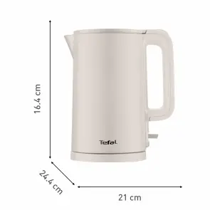 Електрочайник Tefal Thermo Protect, 1.5л, пластик, нержавіюча сталь, бежевий №5