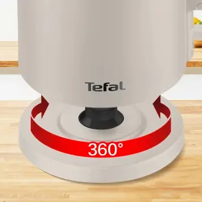 Електрочайник Tefal Thermo Protect, 1.5л, пластик, нержавіюча сталь, бежевий №10