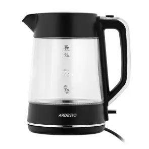 Електрочайник ARDESTO 1.7л, Otter, скло, чорний №2