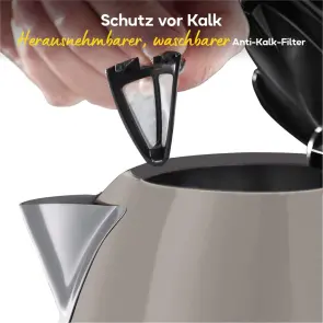 Електрочайник Russell Hobbs, 1.7л, метал, мокко №6
