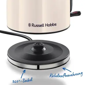 Електрочайник Russell Hobbs, 1.7л, метал, жасмін №5