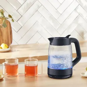 Электрочайник Tefal Morning Glass Kettle, 1.7л, стекло, с подсветкой, черный №10