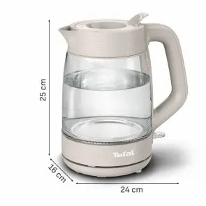 Электрочайник Tefal Morning Glass Kettle, 1.7л, стекло, с подсветкой, бежевый №5