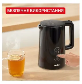 Электрочайник Tefal Thermo Protect Control 1.5л, Strix, с двойными стенками, 6 темп.реж, черный №10