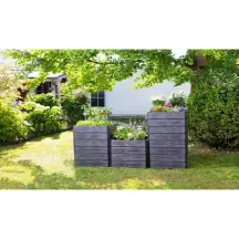 Высокая грядка Egro Quadro M, размер 60 x 80 x 25 см, 4 панели. комплект