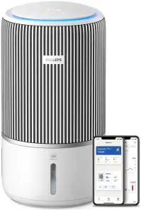 Очисник-зволожувач повітря Philips Series 3400, 78м2, 300м3/год, 3-х шар. HEPA фільтр +вугільний фільтр, Wi-Fi, 5 режими, білий №1