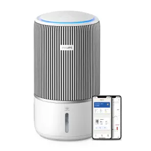 Очисник-зволожувач повітря Philips Series 3400, 78м2, 300м3/год, 3-х шар. HEPA фільтр +вугільний фільтр, Wi-Fi, 5 режими, білий №2
