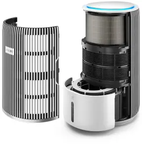 Очисник-зволожувач повітря Philips Series 3400, 78м2, 300м3/год, 3-х шар. HEPA фільтр +вугільний фільтр, Wi-Fi, 5 режими, білий №5