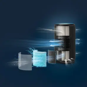 Воздухоочиститель Philips PureProtect 3200, 135м2, 520м3/час, HEPA +угольный фильтр, Wi-Fi, 5 режима, сине-серый №10