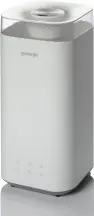 Зволожувач повітря Gorenje H50W 5 л, 20 м2, ультразвуковий, верхня затока, LED дисплей, автовідключення, аромакапсула, холодна пара, білий