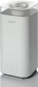 Зволожувач повітря Gorenje H50W 5 л, 20 м2, ультразвуковий, верхня затока, LED дисплей, автовідключення, аромакапсула, холодна пара, білий №2