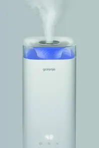 Зволожувач повітря Gorenje H50W 5 л, 20 м2, ультразвуковий, верхня затока, LED дисплей, автовідключення, аромакапсула, холодна пара, білий №5