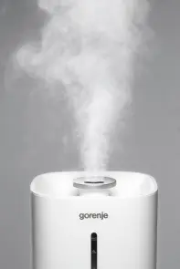 Зволожувач повітря Gorenje ультразвуковий, 20м2, 5л, 500мл/г, електр. кер-ння, верх. залив воды, авт. вимкн, білий №6