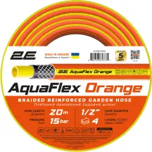 Шланг садовый 2E AquaFlex Orange 1/2" 20м 4 слоя 20бар -10…+60°C