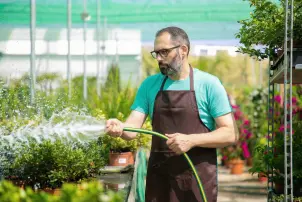 Шланг садовый 2E AquaFlex Emerald Pro 3/4" 20м 4 слоя 20бар -10…+60°C ороситель 2 коннектора адаптер №4