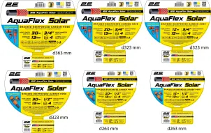Шланг садовый 2E AquaFlex Solar 1/2" 50м 4 слоя 13бар -10+60°C ороситель коннектор адаптер 2в1 №3