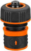 Коннектор для шланга Neo Tools 3/4", с аквастопом, двухкомпонентный