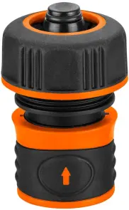 Коннектор для шланга Neo Tools 3/4", с аквастопом, двухкомпонентный №1