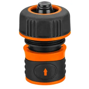 Коннектор для шланга Neo Tools 3/4", с аквастопом, двухкомпонентный №2