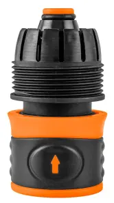 Коннектор для шланга Neo Tools 3/4", с аквастопом, двухкомпонентный №4
