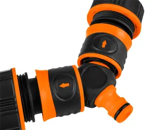 Коннектор-тройник для шланга Neo Tools 1/2"-3/4", двухкомпонентный №4