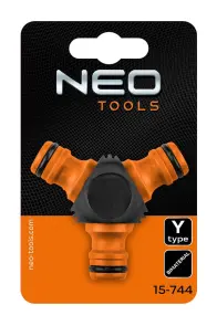 Коннектор-тройник для шланга Neo Tools 1/2"-3/4", двухкомпонентный №7