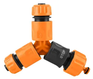 Коннектор-тройник для шланга Neo Tools, 1/2"-3/4" тип В №3