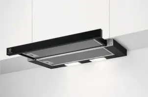 Витяжка Electrolux телескопічна, 59см, 410м.куб/год., чорний №2