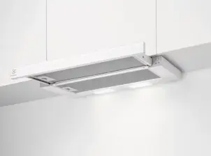 Витяжка Electrolux телескопічна, 59см, 410м.куб/год., білий №2