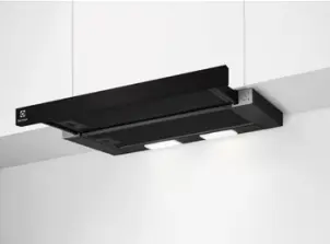 Вытяжка Electrolux телескопическая, 59см, 410м.куб/час, черный №1