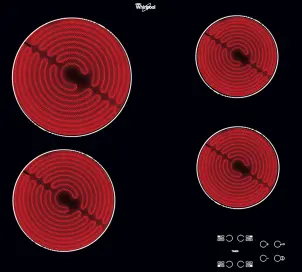 Варочная поверхность Whirlpool электрическая стеклокерамическая, 60см, черный №2