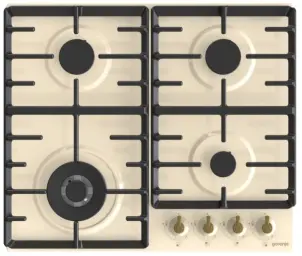 Варильна поверхня Gorenje газова, 60см, чавун, бежевий №2