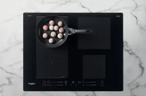 Варильна поверхня Whirlpool індукційна, 60см, розширена зона, чорний №7