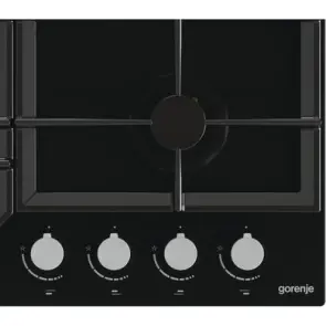 Варильна поверхня Gorenje газова на склі, 60см, чавун, чорний №4