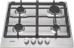 Варочная поверхность Whirlpool газовая, 60см, чугун, турбо-конфорка, нерж. №4