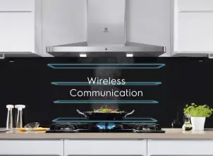 Варильна поверхня Electrolux індукційна, 60см, розширена зона, Hob2Hood, чорний №9