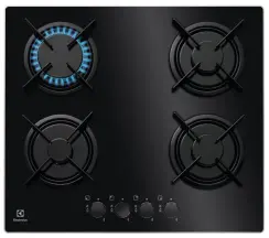 Варильна поверхня Electrolux газова на склі, 60см, чорний купити в Україні
