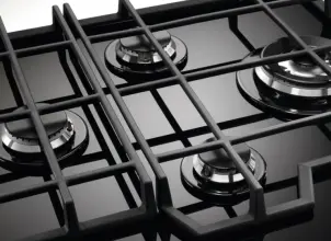 Варильна поверхня Electrolux газова на склі, 60см, чавун, чорний №11