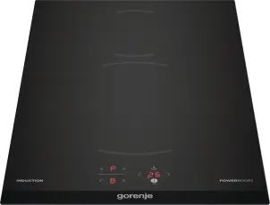 Варильна поверхня Gorenje індукційна, 30см, Доміно, PowerBoost, TouchControl, поєднання конфорок, чорний №7