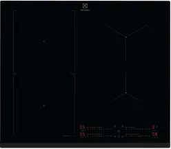Варильна поверхня Electrolux індукційна, 60см, розширена зона, датчик кипіння, Hob2Hood, чорний
