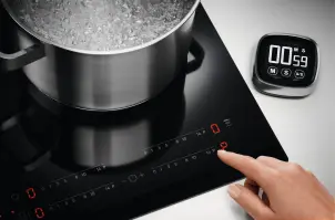 Варочная поверхность Electrolux индукционная, 60см, расширенная зона, Hob2Hood, черный №6