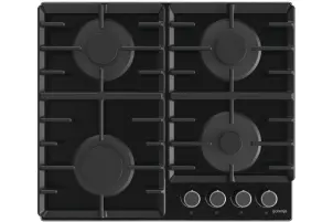 Варильна поверхня Gorenje газова на склі, 60см, чавун, чорний №2