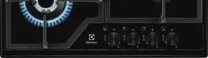 Варильна поверхня Electrolux газова, 60см, чавун, чорний №8
