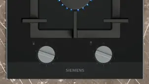 Варочная поверхность Siemens газовая на стекле, 30см, Домино, черный №3