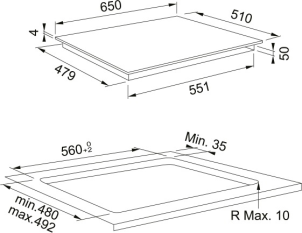 Варильна поверхня Franke Smart FSM 654 I B BK, індукційна, Slider, Bridge, Power Limitation, чорна №3